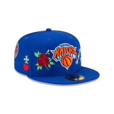 Sapca New Era New York Knicks NBA Icon 59FIFTY Fitted - Albastri